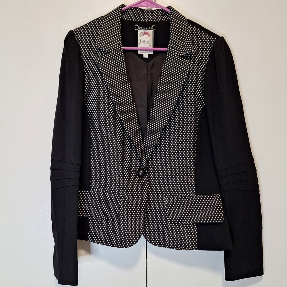 Yoana Baraschi One Button Dotted Blazer